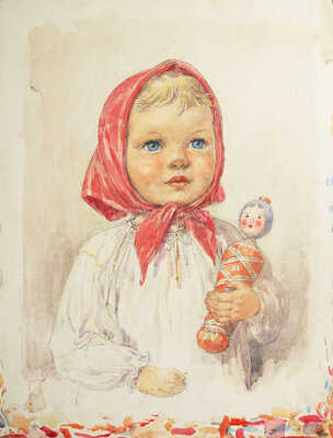 Зелинская-Платэ Раиса Николаевна. Девочка с куклой 